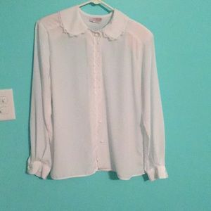 White Long Sleeve Blouse
